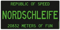 Nordschleife US License Plate SR 500